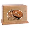 Companion Cremation urn Beach Wood Inlay Art Form 400 CU. In.