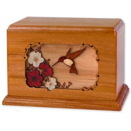 Hummingbird Glory Inlay Companion Urn 400 Cu In