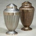 Compass Silver Tone Small Adult Cremation Urn 175 Cu In