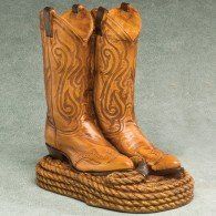 Cowboy Boots Large Adult Cremation Urn 286. Cu In