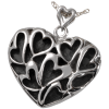 Premium Stainless Steel Heart of Hearts Keepsake Urn