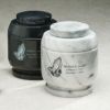 White Crest Marble Cremation Urn 205 Cu In