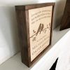 Cute Birds On Branch Wall Mounted Cremation Urn Plaque 237 Cu In