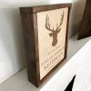 Deer Antlers Wall Mounted Cremation Urn Plaque 237 Cu In