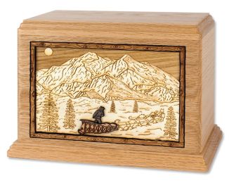 Alaskan Dogsled Cremation Urn  230 Cu. In.