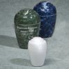 White Eldridge Small Keepsake Urn 36 Cu In