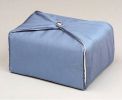 Steel Blue Silk Fabric Cremation Urn (TSA Approved) 220 Cu In
