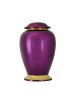 Gleaming Purple Brass Cremation Urn  228 Cu. In.