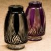 Gothic  Bohemian Glass Cremation Urn Adult     200 Cu In