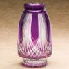 Gothic Amethyst  Crystal Bohemian Glass Adult Urn