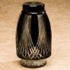 Gothic  Bohemian Glass Cremation Urn Adult     200 Cu In