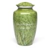 The Artisan Green Metal Cremation Urn in 200 & 3 Cu. In.