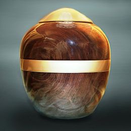 The Dark Walnut Companion (Double) Cremation Urn 400 cu.in.