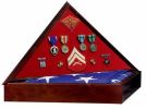 Heritage Military Flag Case With Medallion & Free Personalization