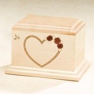 At Home In Our Hearts Cremation Urn in Maple