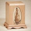 Our Lady of Guadalupe Walnut Urn 200 Cu In  Temp. Out Of Stock