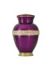 Purple Mother of Pearl Brass Adult Cremation Urn