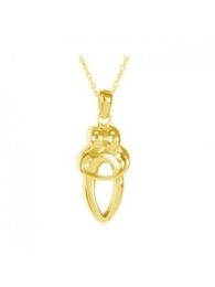 14 K Gold Beloved Hearts Pendant Keepsake Urn