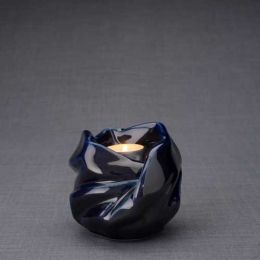 Luminous Tealight Candle Tealight Ceramic Keepsake Urn in Cobalt Blue 29 Cu. In.