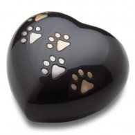 Midnight Love Heart Urn  50 Cu. In.