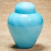 Moonlit Aqua Glass Adult Cremation Urn