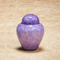554626 Lavender Moonlit Keepsake Glass Urn  15 Cu. in.