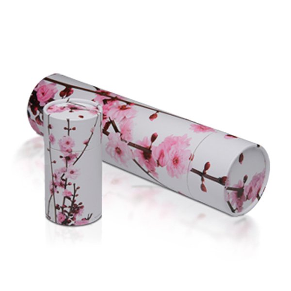 Biodegradable Scattering Tube Urn Cherry Blossom