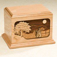 The Ride Home Oak Adult Cremation Urn 200 Cu In