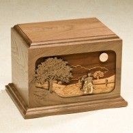 The Ride Home Walnut Adult Cremation Urn 200 Cu In