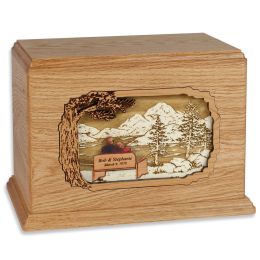 Soulmates Companion Urn With Wedding Dates Inlay Art Scene