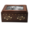 Wood Dog Urn With Slide Bottom 50 Cu In