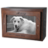 Wood Dog Urn With Slide Bottom 50 Cu In