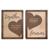Together,Forever Wall Mounted Companion Urns Set  474 Cu In