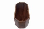 Walnut Companion Urn With Cross Inlay