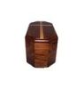 Walnut Companion Urn With Cross Inlay