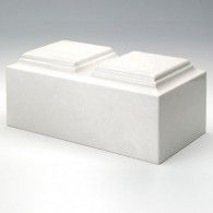 Companion Majesty White Cremation Urn  410 Cubic Inches