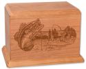 Fishing Urn Bass Fishing Scene