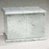 Rectangle Evermore Adult Black Companion Urn 420 Cu In (Marble Urns: White)