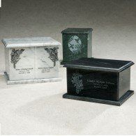 Rectangle Evermore Adult Black Companion Urn 420 Cu In (Marble Urns: Black)